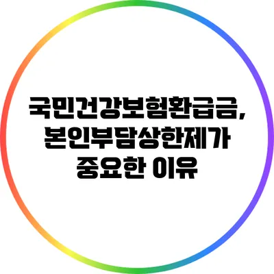 국민건강보험환급금, 본인부담상한제가 중요한 이유