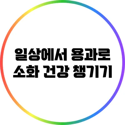 일상에서 용과로 소화 건강 챙기기